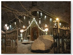 winter church painting